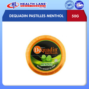 DEQUADIN PASTILLES MENTHOL (50G)